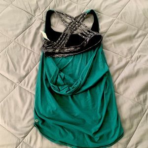 Lululemon workout tank with built in sports bra